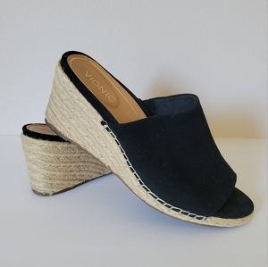 Vionic Tulum Kadyn Wedge Slip-on Sandal Black Size 11